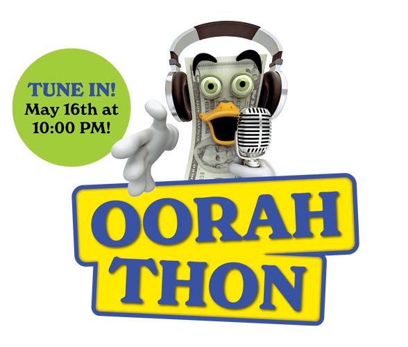 Oorahthon M''S May 16 - tune in!